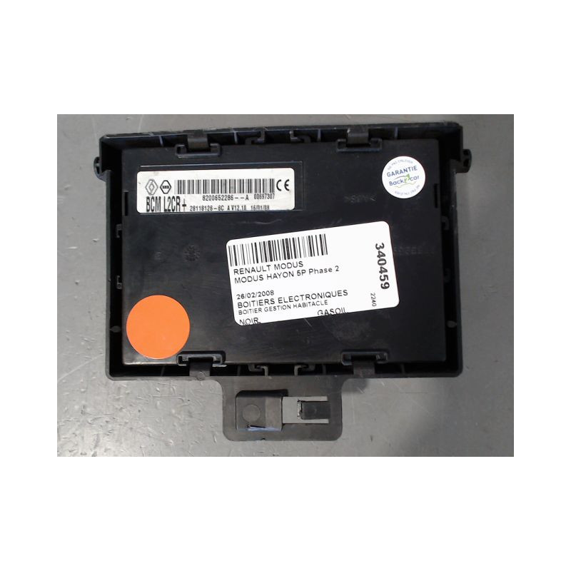 BOITIER GESTION HABITACLE RENAULT MODUS Phase 2 2008-2012