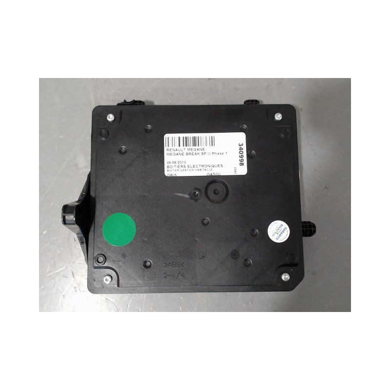 BOITIER GESTION HABITACLE RENAULT MEGANE BREAK III Phase 1 2009-2012
