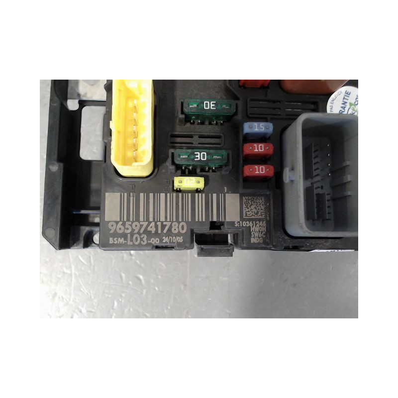 BOITE A FUSIBLES CITROEN C3 I Phase 2 2005-2010