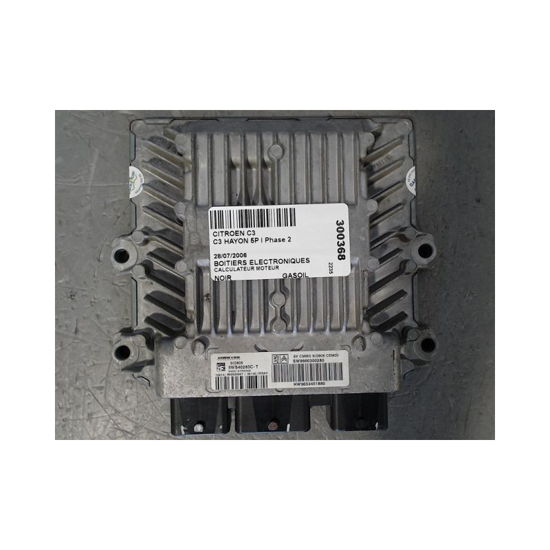 CALCULATEUR MOTEUR CITROEN C3 I Phase 2 2005-2010