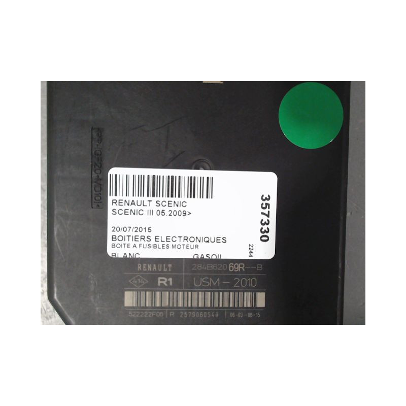 BOITE A FUSIBLES RENAULT SCENIC III 2009-