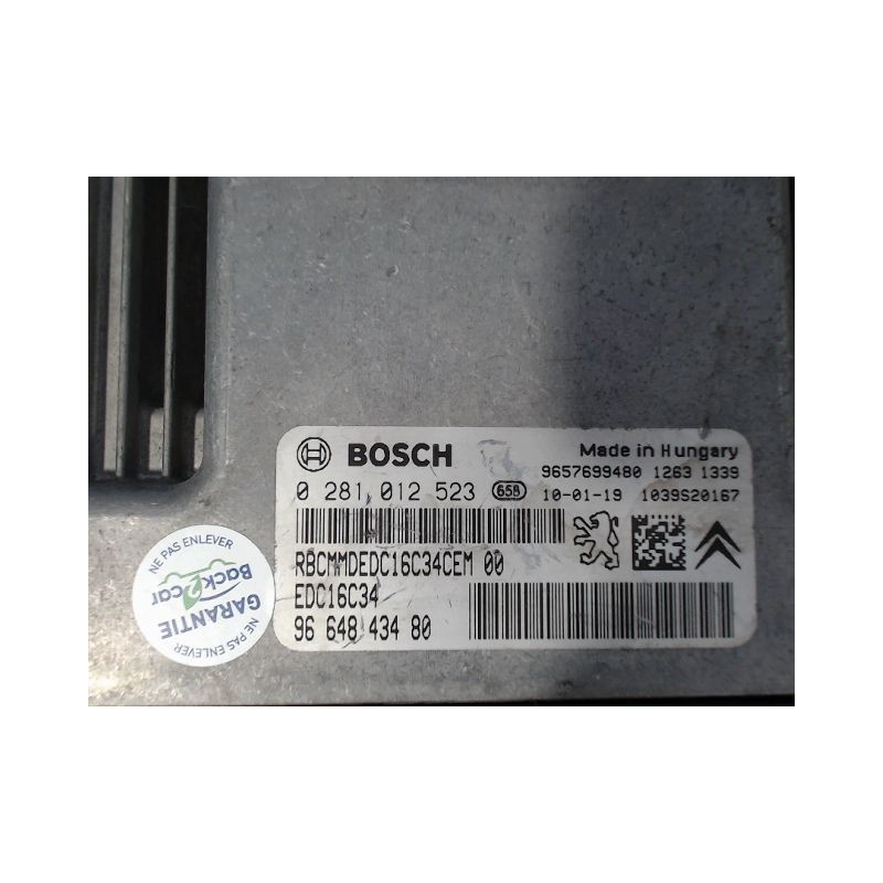 CALCULATEUR MOTEUR CITROEN C3 2009-