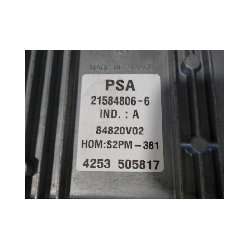 CALCULATEUR MOTEUR CITROEN C3 I Phase 1 2002-2005