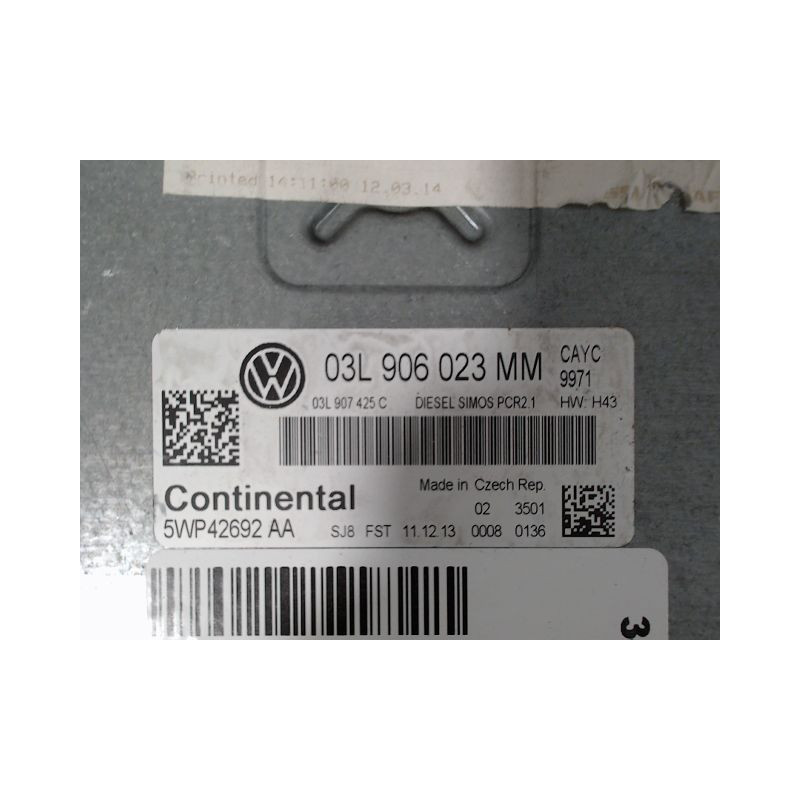 CALCULATEUR MOTEUR VOLKSWAGEN JETTA 2005-
