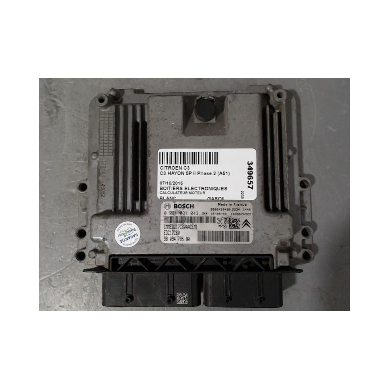 CALCULATEUR MOTEUR CITROEN C3 II Phase 2 (A51) 2013-2016