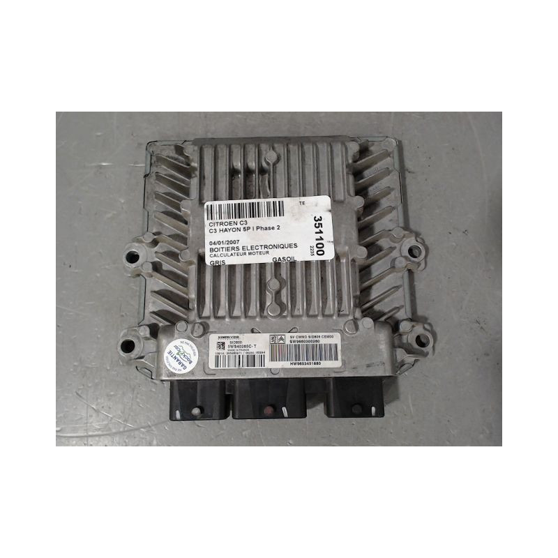 CALCULATEUR MOTEUR CITROEN C3 I Phase 2 2005-2010