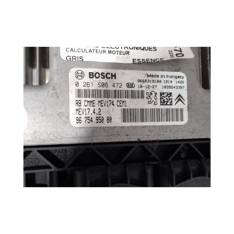CALCULATEUR MOTEUR CITROEN C3 II Phase 1 (A51) 2009-2013