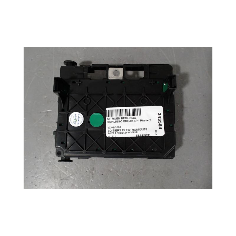 BOITE A FUSIBLES CITROEN BERLINGO BREAK I Phase 2 (M59) 2002-2010