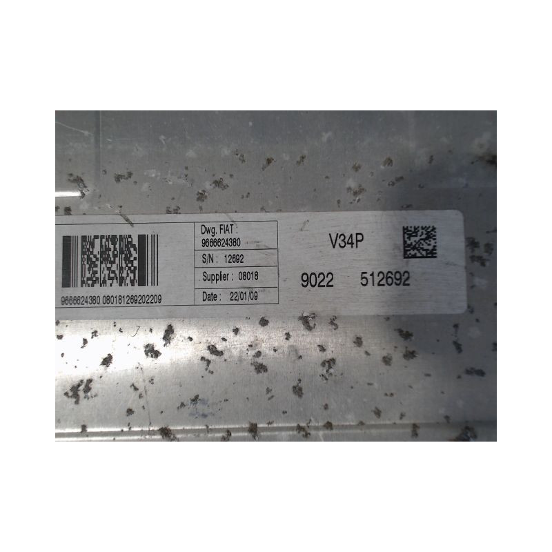 CALCULATEUR MOTEUR CITROEN NEMO 2007-
