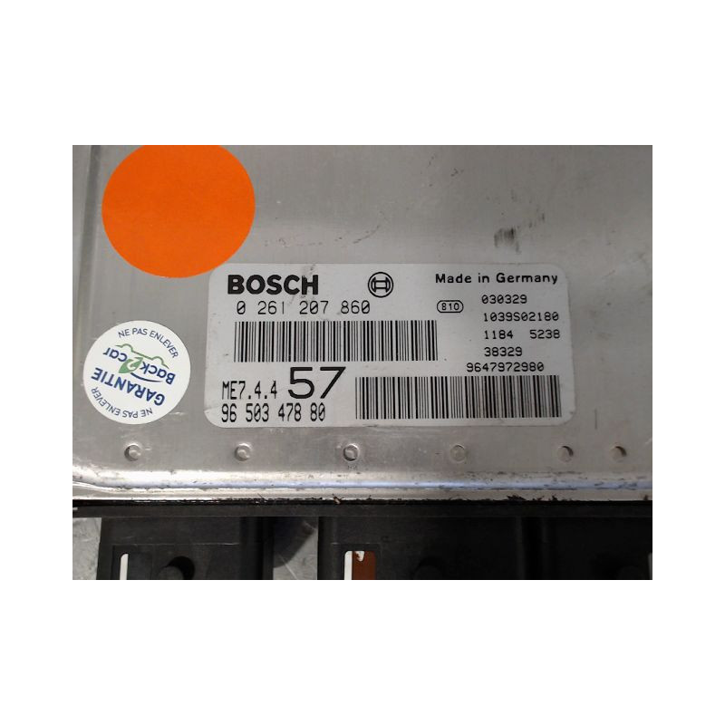 CALCULATEUR MOTEUR CITROEN C3 PLURIEL CABRIO 2P I Phase 1 2003-2008
