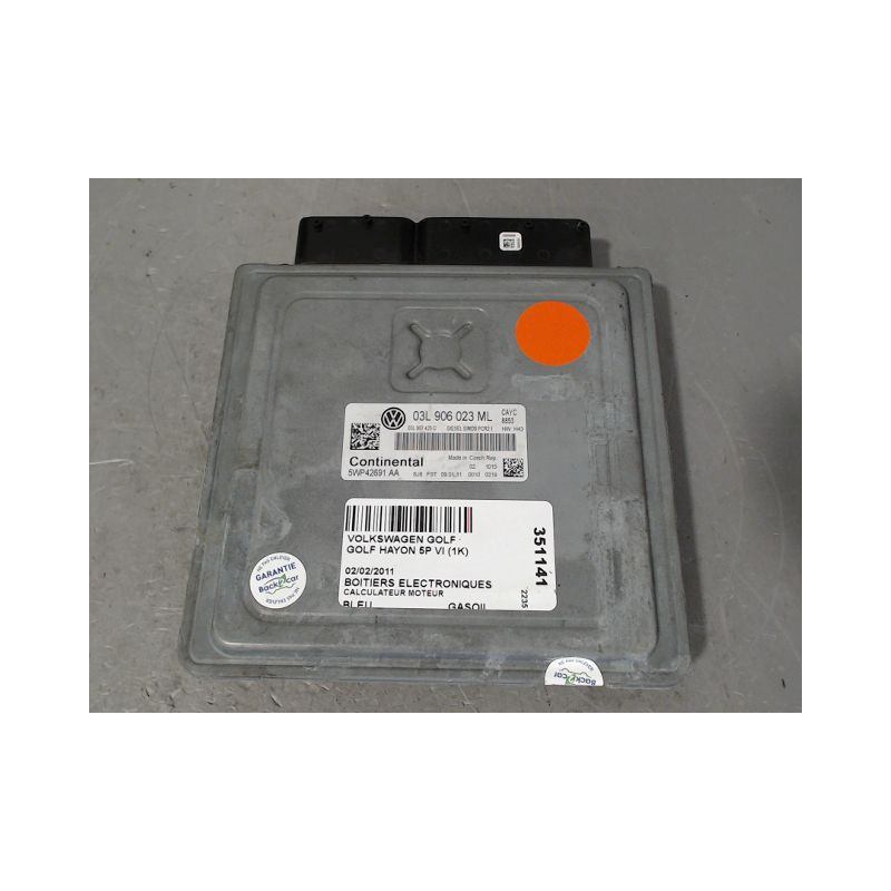 CALCULATEUR MOTEUR VOLKSWAGEN GOLF VI (1K) 2008-2013