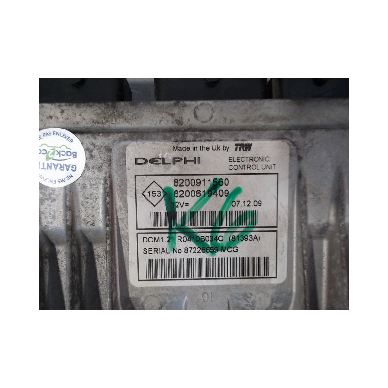CALCULATEUR MOTEUR NISSAN MICRA
