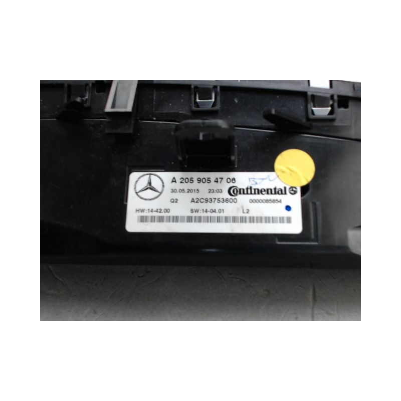 COMMANDE DE CHAUFFAGE MERCEDES CLASSE C
