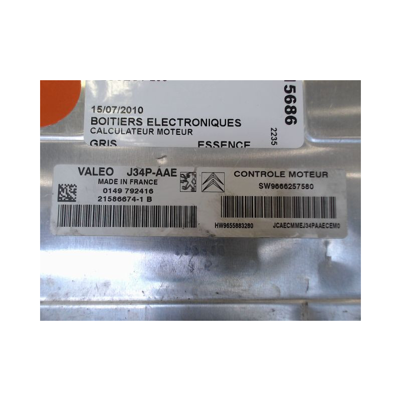 CALCULATEUR MOTEUR PEUGEOT 206