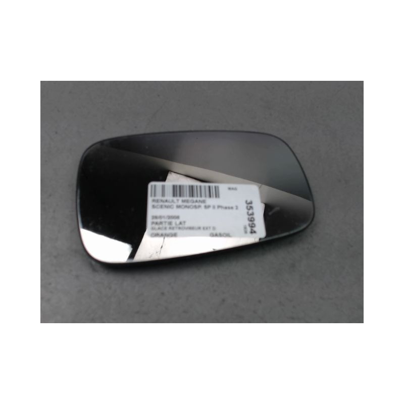 GLACE RETROVISEUR EXT D RENAULT SCENIC MONOSP. II Phase 2 2006-2009