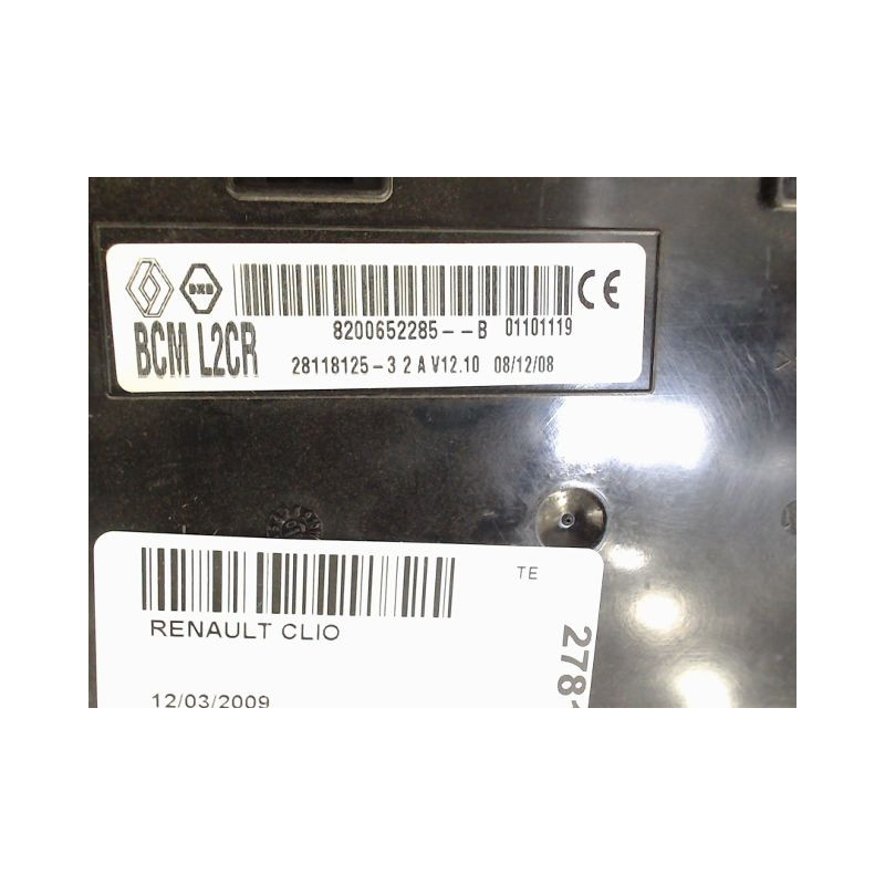 BOITIER GESTION HABITACLE RENAULT CLIO