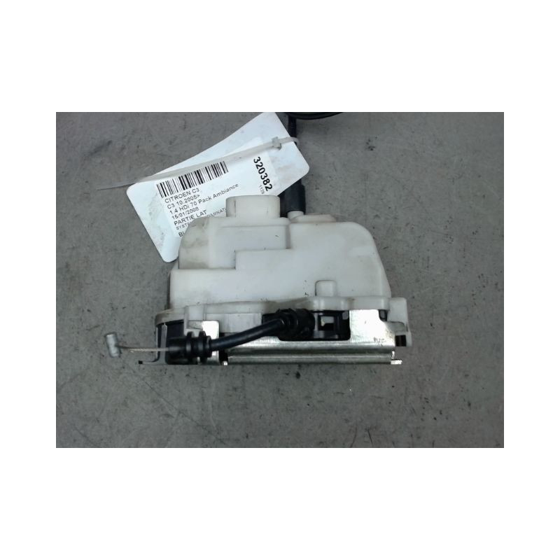 SYSTEME CONDAMNATION ARRIERE DROIT CITROEN C3 2005-