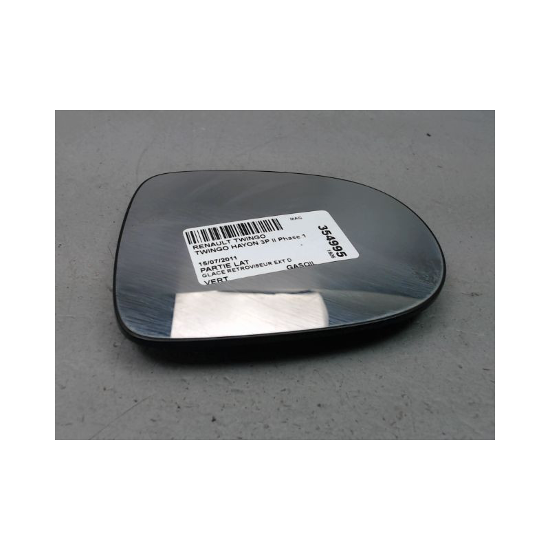 GLACE RETROVISEUR EXT D RENAULT TWINGO II Phase 1 2007-2011