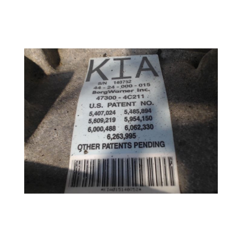 BOITE A VITESSE AUTOMATIQUE KIA SORENTO 2.5 CRDi 4WD