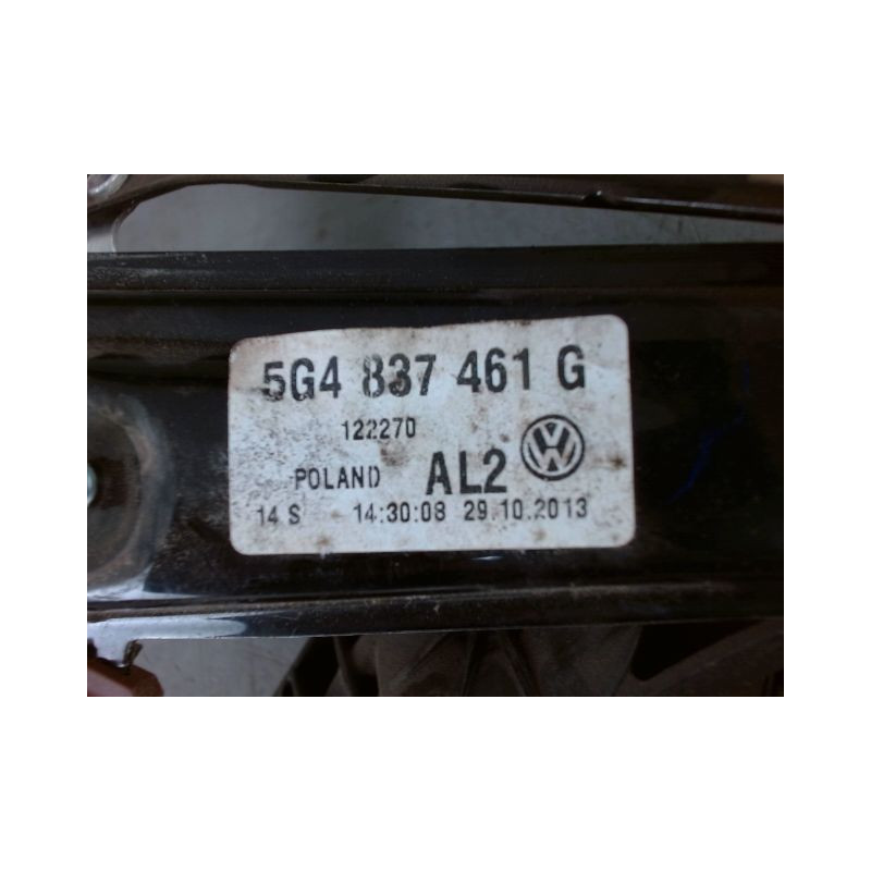 MECANISME LEVE-GLACE AVANT GAUCHE VOLKSWAGEN GOLF