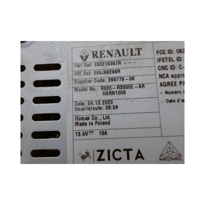 AUTORADIO RENAULT TRAFIC