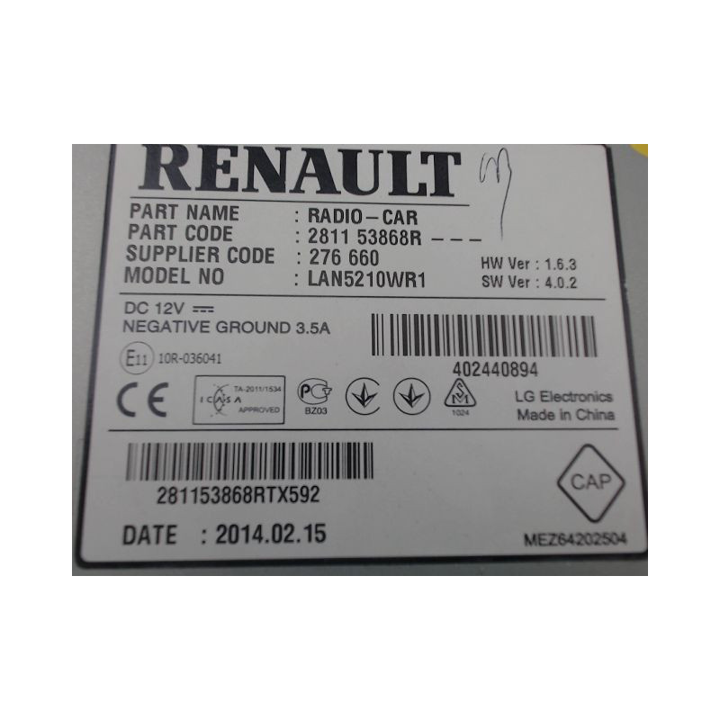 ECRAN GPS RENAULT CLIO
