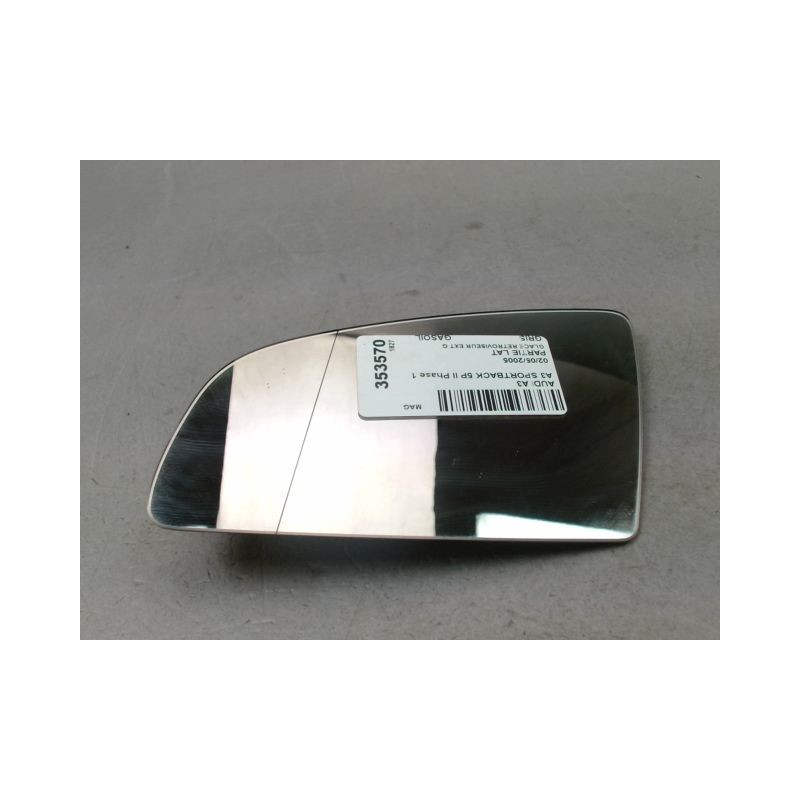 GLACE RETROVISEUR EXT G AUDI A3 SPORTBACK II PHASE 1 2004-2008