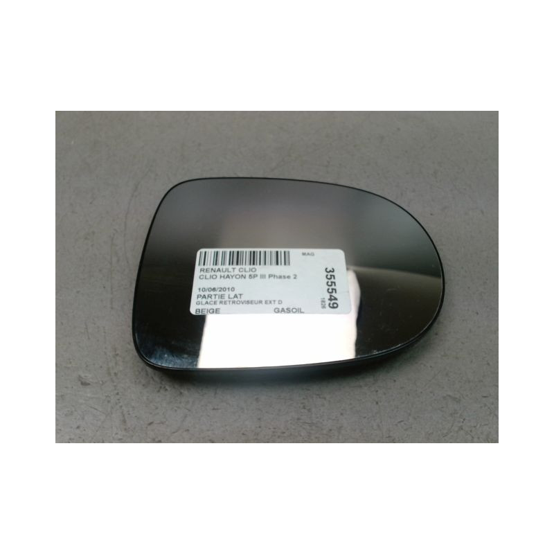 GLACE RETROVISEUR EXT D RENAULT CLIO III Phase 2 2009-2014