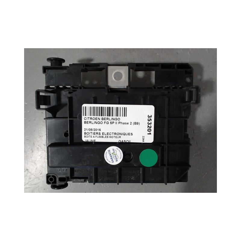 BOITE A FUSIBLES CITROEN BERLINGO FG II Phase 2 (B9) 2012-2015