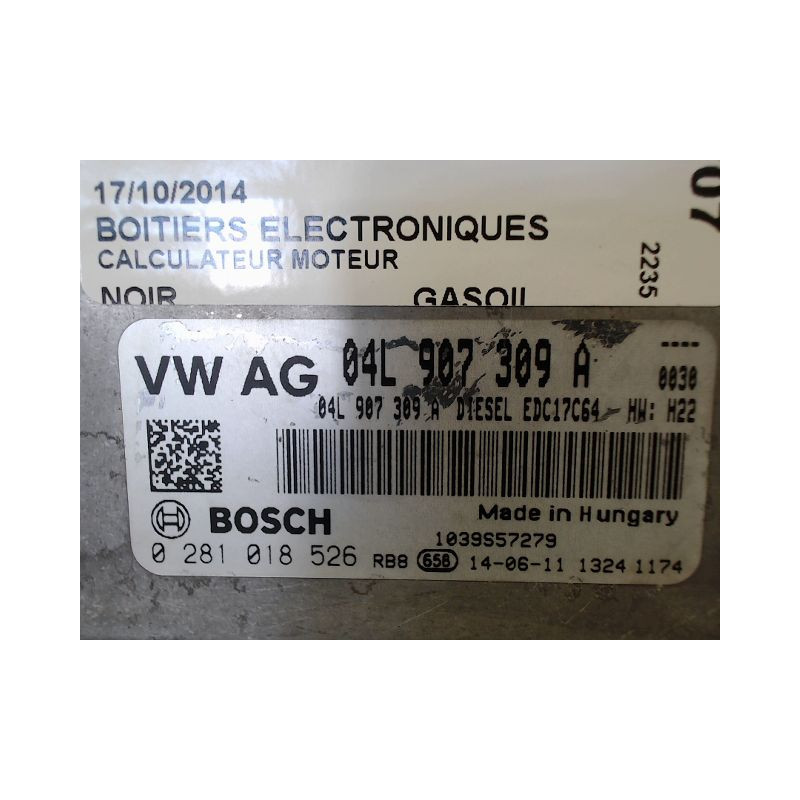 CALCULATEUR MOTEUR VOLKSWAGEN GOLF