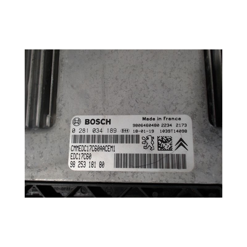 CALCULATEUR MOTEUR PEUGEOT PARTNER