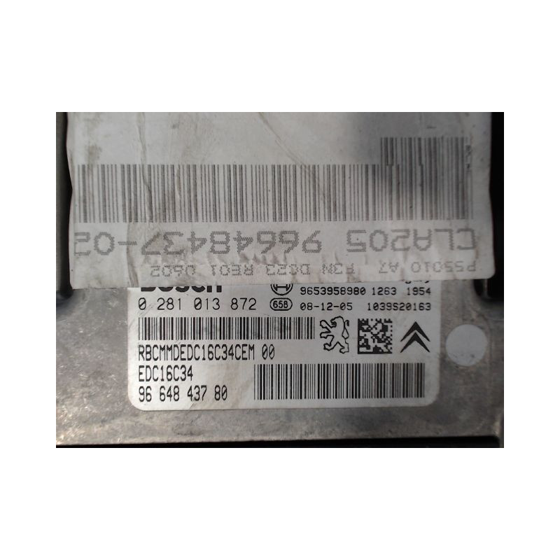 CALCULATEUR MOTEUR PEUGEOT 207