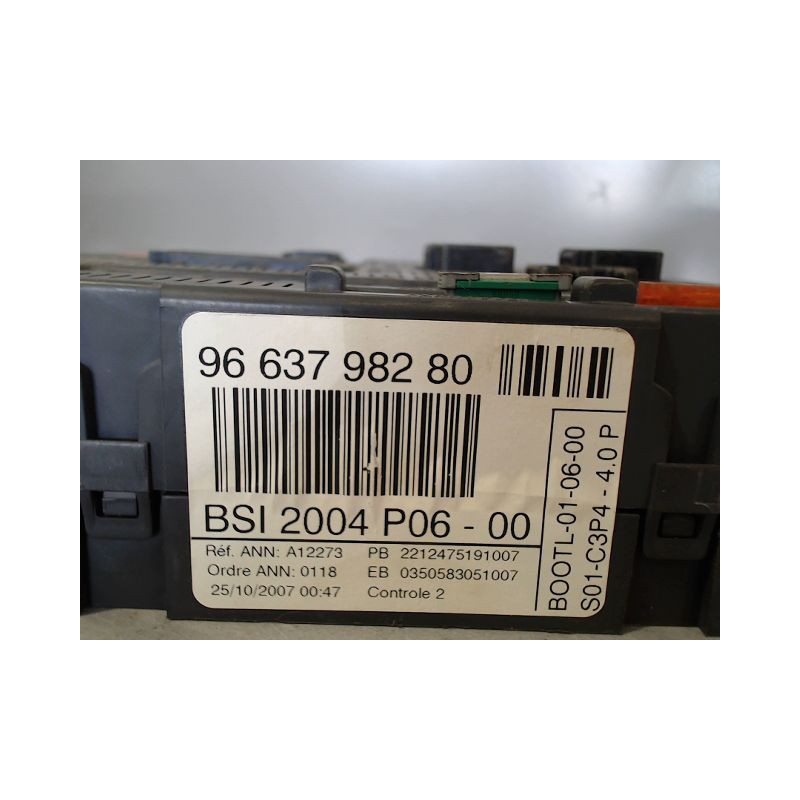 BOITIER GESTION HABITACLE PEUGEOT 207