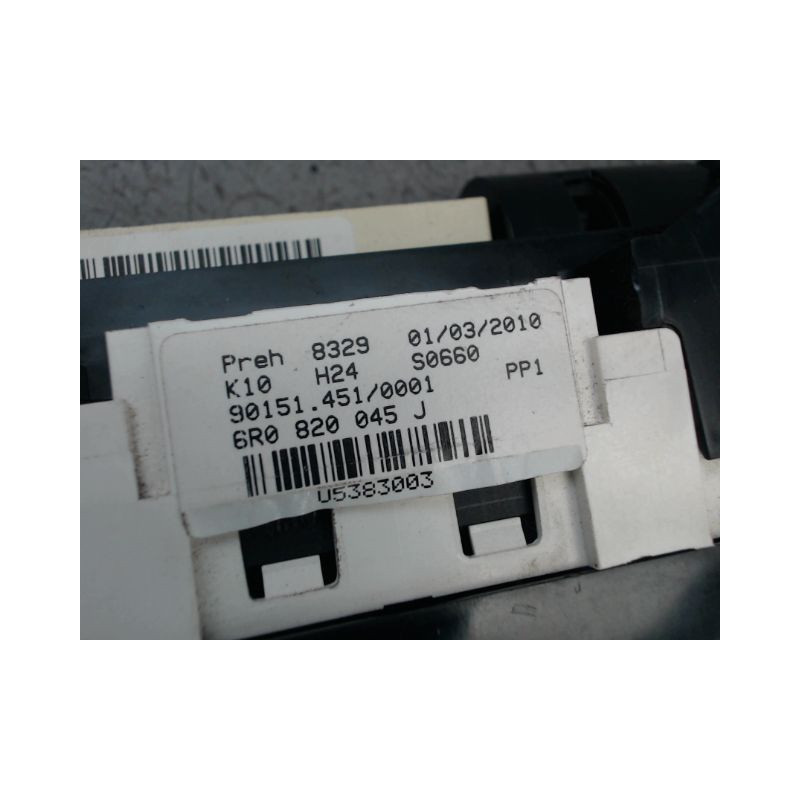 COMMANDE DE CHAUFFAGE VOLKSWAGEN POLO