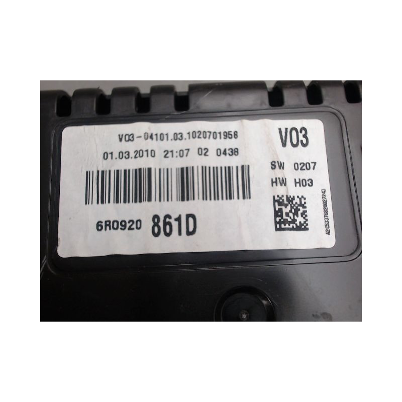 BLOC COMPTEURS VOLKSWAGEN POLO