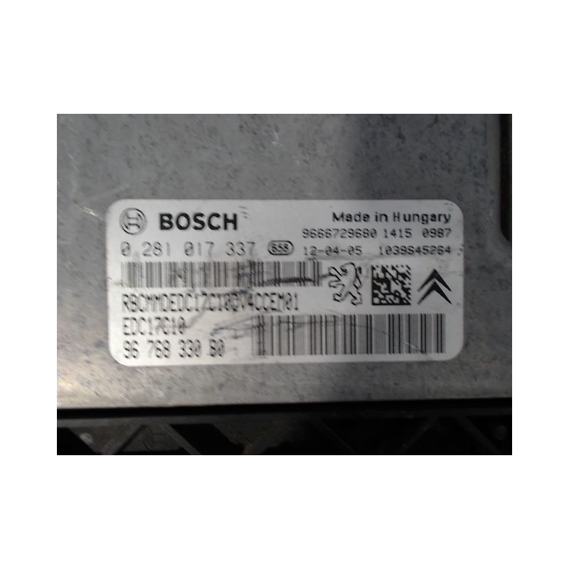CALCULATEUR MOTEUR CITROEN C3 II Phase 1 (A51) 2009-2013