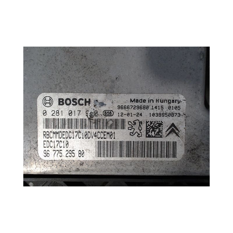 CALCULATEUR MOTEUR CITROEN C3 II Phase 1 (A51) 2009-2013