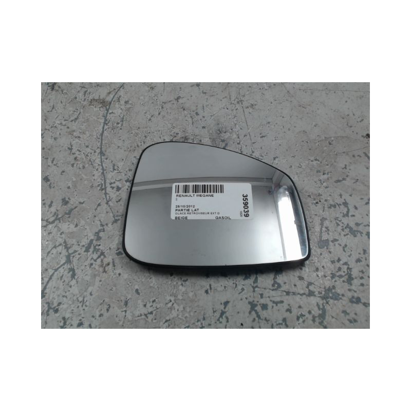 GLACE RETROVISEUR EXT D RENAULT SCENIC III 2009-