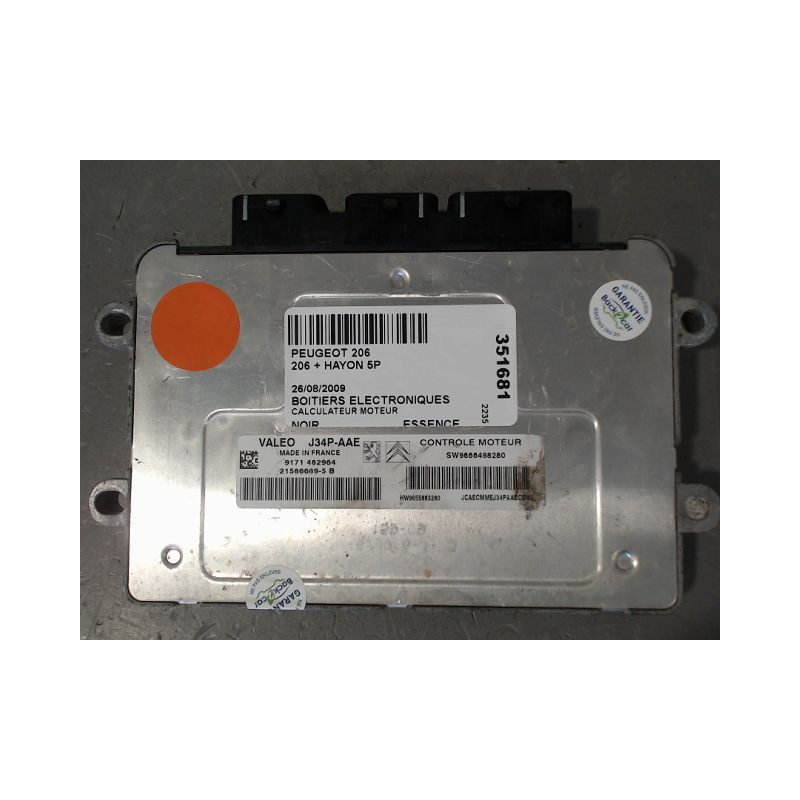 CALCULATEUR MOTEUR PEUGEOT 206 + 2009-2013
