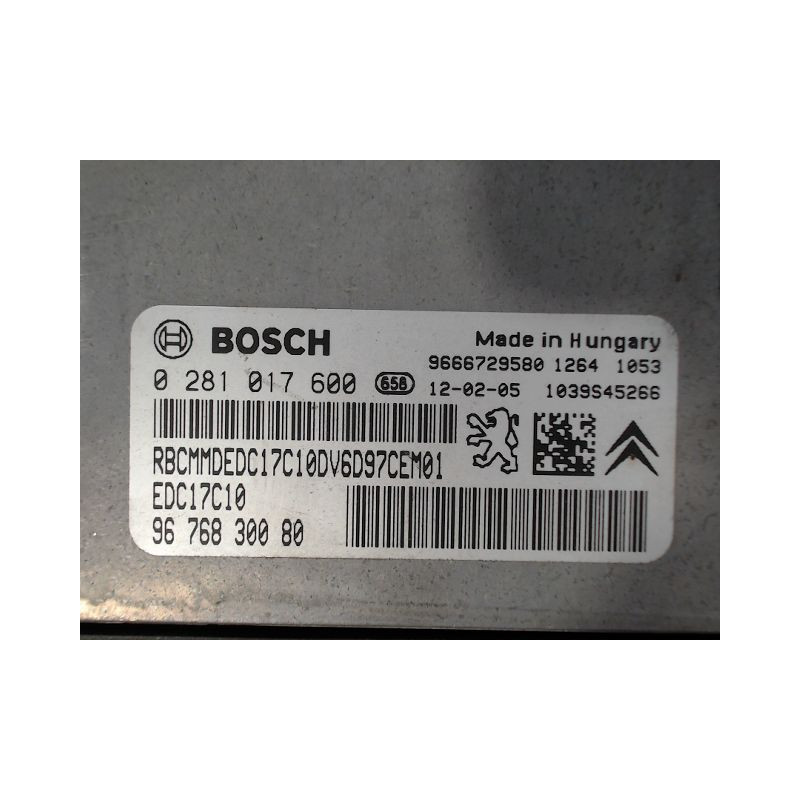 CALCULATEUR MOTEUR CITROEN BERLINGO FG II Phase 2 (B9) 2012-2015