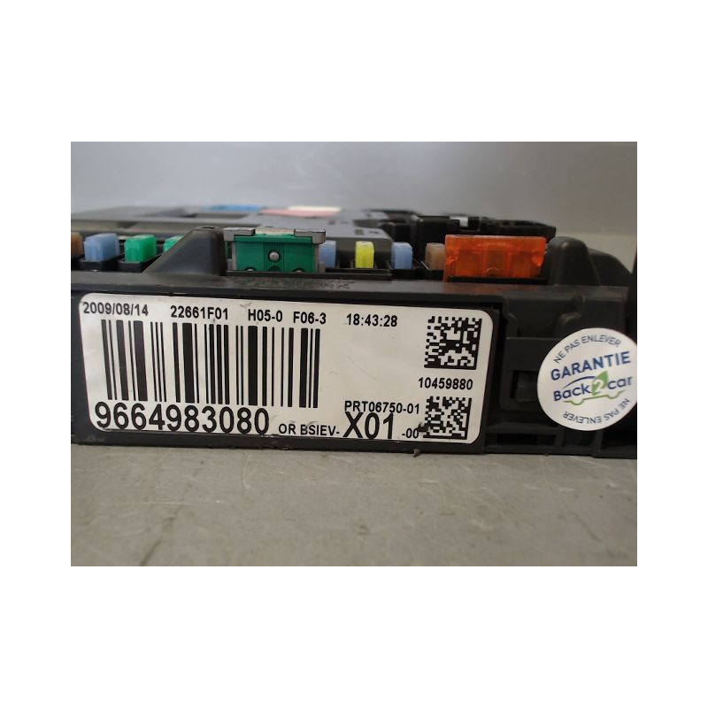 BOITIER GESTION HABITACLE PEUGEOT 207 SW 2007-2013