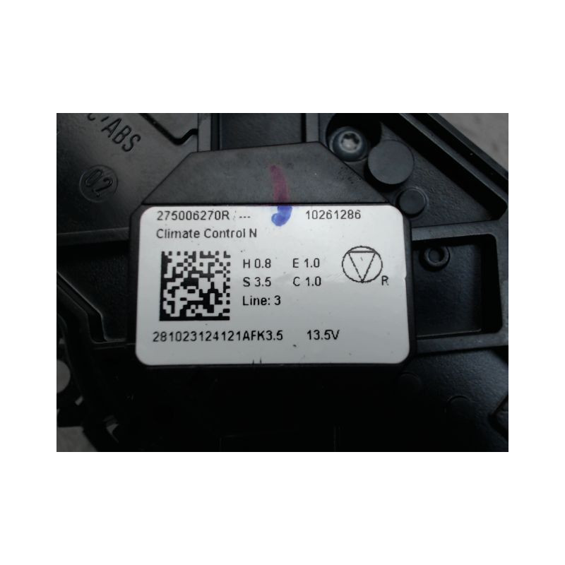 COMMANDE DE CHAUFFAGE DACIA SANDERO
