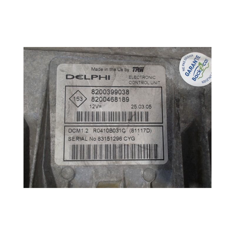 CALCULATEUR MOTEUR RENAULT MODUS 2004-2007