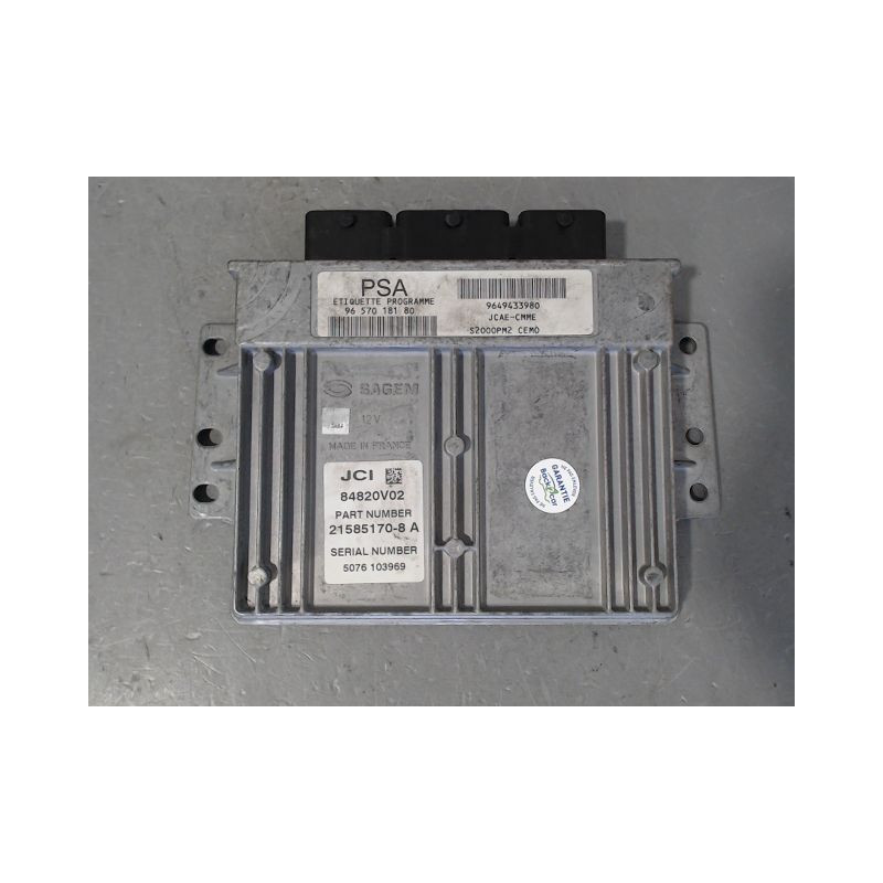 CALCULATEUR MOTEUR CITROEN C3 2002-2005