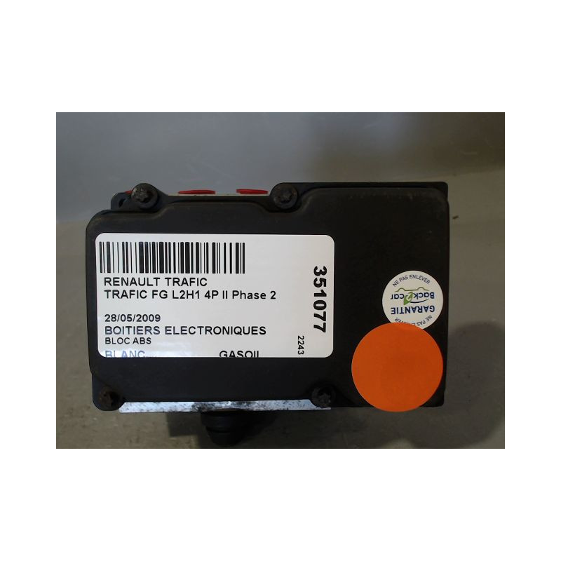 UNITE HYDRAULIQUE ABS RENAULT TRAFIC FG L2H1 II PHASE 2 -1200- MOY. 2006-...