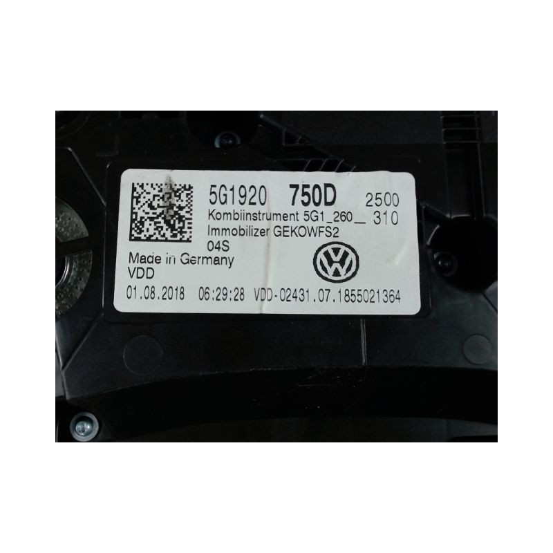 BLOC COMPTEURS VOLKSWAGEN GOLF