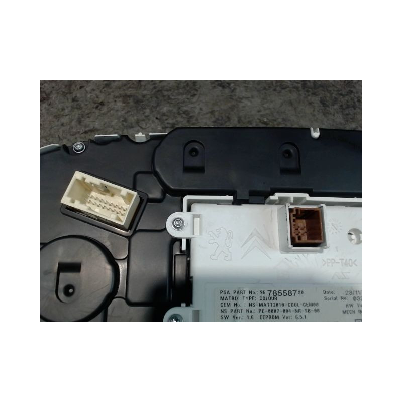 BLOC COMPTEURS PEUGEOT 508 2010-