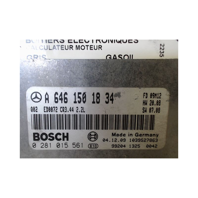 CALCULATEUR MOTEUR MERCEDES CLASSE C COUPE SPORT 2004-