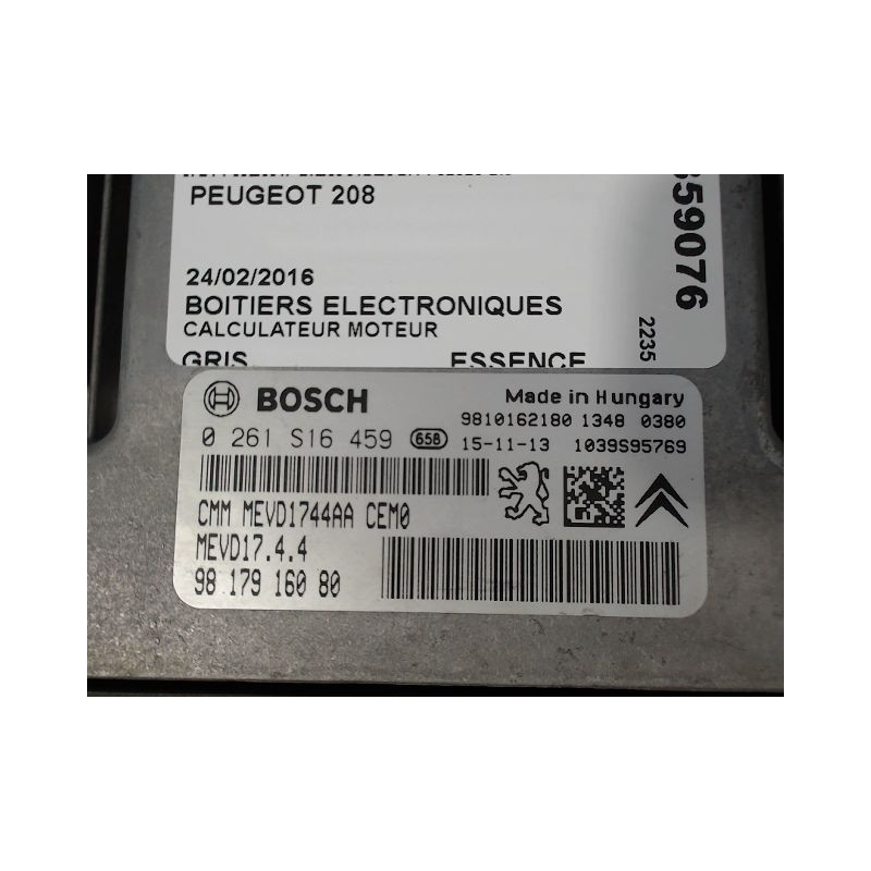 CALCULATEUR MOTEUR PEUGEOT 208
