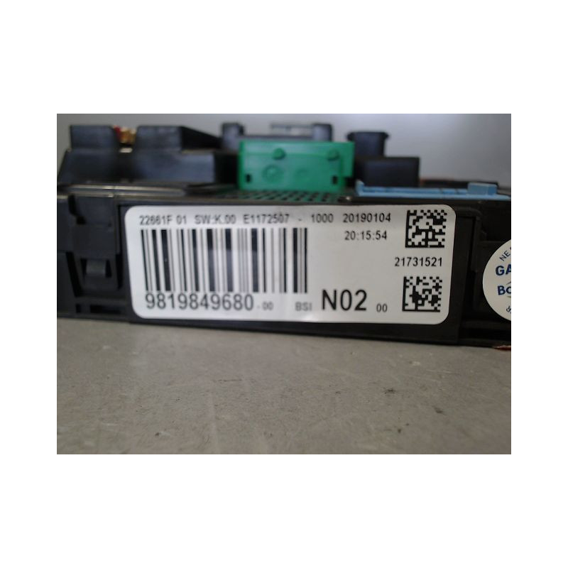 BOITIER GESTION HABITACLE PEUGEOT 208